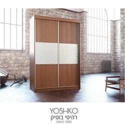 ארון הזזה  2 דלתות בעיצוב מודרני דגם tokyo sahlav