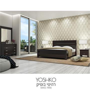 חדר שינה זוגי קומפלט בעיצוב מרשים דגם palma